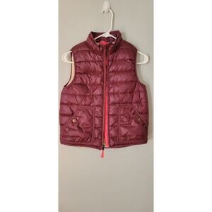 J.CREW CREWCUTS Girl's Purple Full Zip Puffy Fleeced Vest Size 12
